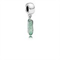 Pandora Jewelry Disney-Charm-White Cultured Pearl & Glittering Green Enamel