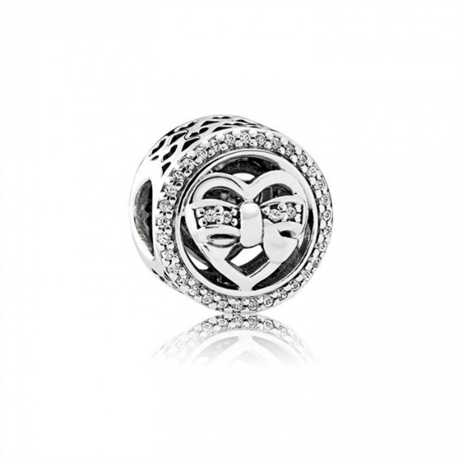 Pandora Jewelry Loving Ties Charm-Clear CZ 792146CZ