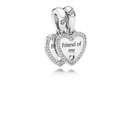 Pandora Jewelry Hearts of Friendship Pendant Charm 792147CZ
