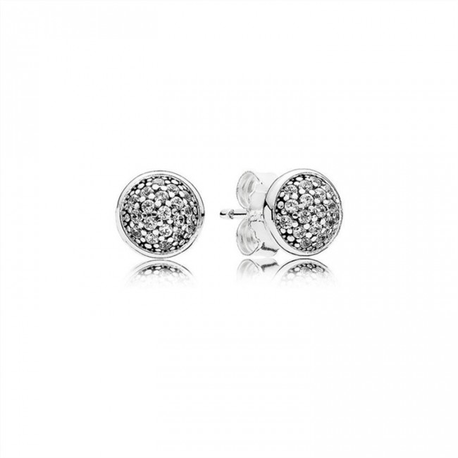 Pandora Jewelry Dazzling Droplets Stud Earrings-Clear CZ 290726CZ
