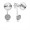 Pandora Jewelry Dazzling Poetic Droplets Drop Earrings-Clear CZ 290728CZ