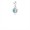 Pandora Jewelry March Droplet Pendant-Aqua Blue Crystal 390396NAB