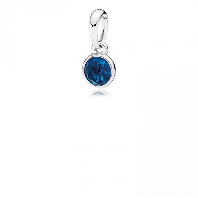 Pandora Jewelry December Droplet Pendant-London Blue Crystal 390396NLB