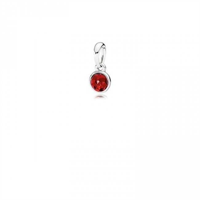 Pandora Jewelry July Droplet Pendant-Synthetic Ruby 390396SRU