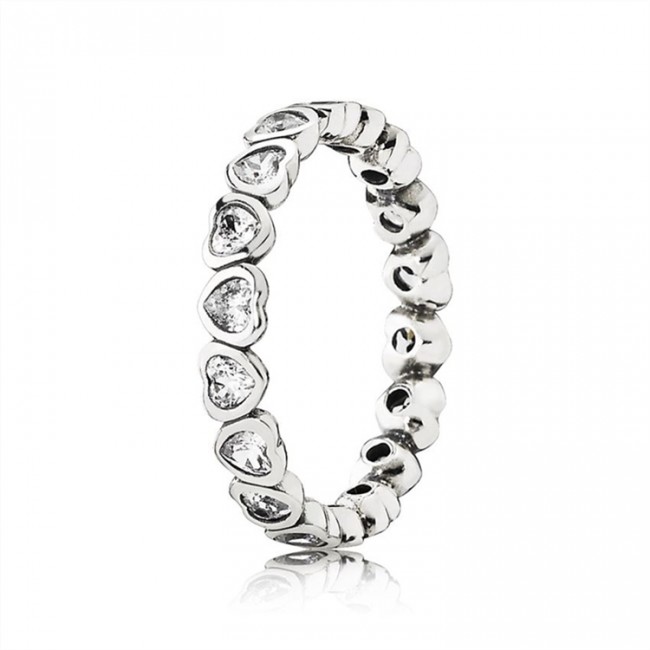 Pandora Jewelry Forever More Stackable Ring-Clear CZ 190897CZ