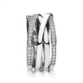 Pandora Jewelry Jewelry Entwined Ring-Clear CZ 190919CZ