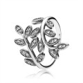 Pandora Jewelry Sparkling Leaves Ring-Clear CZ 190921CZ