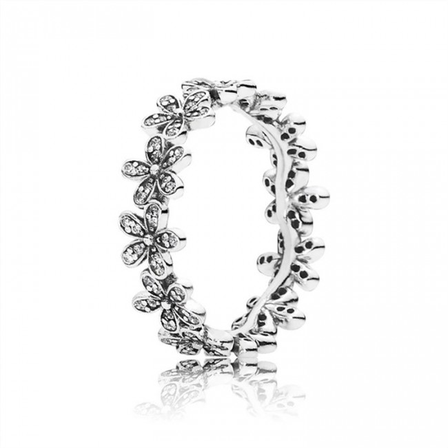 Pandora Jewelry Dazzling Daisy Meadow Stackable Ring-Clear CZ 190934CZ
