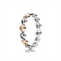 Pandora Jewelry Peacock Glory Stackable Gold & Silver Ring 190961