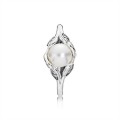 Pandora Jewelry Luminous Leaves Ring-White Pearl & Clear CZ 190967P