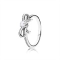 Pandora Jewelry Delicate Sentiments Ring-White Pearl & Clear CZ 190971P