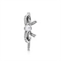Pandora Jewelry Delicate Sentiments Ring-White Pearl & Clear CZ 190971P