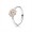 Pandora Jewelry Blooming Dahlia Ring-Cream Enamel-Clear CZ & Blush Pink Crystals