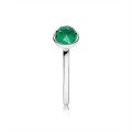 Pandora Jewelry May Droplet Ring-Royal-Green Crystal 191012NRG