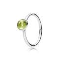 Pandora Jewelry August Droplet Ring-Peridot 191012PE