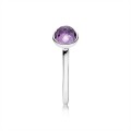 Pandora Jewelry February Droplet Ring-Synthetic Amethyst 191012SAM